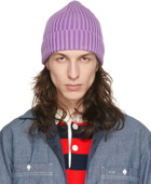 ASPESI Purple Cotton Beanie