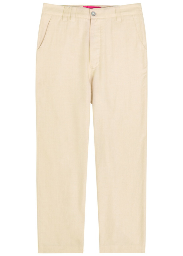 Photo: The Elder Statesman Pashmina Norm Wool and Cashmere-blend Trousers Off White