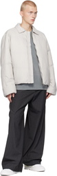 Axel Arigato Gray Boston Puffer Down Jacket