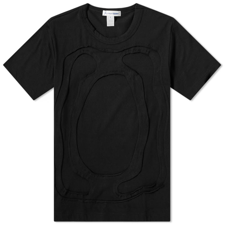 Photo: Comme des Garcons SHIRT Cut Out Tee Black