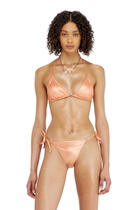 Diesel Triangle bikini top in shimmery fabric - Bras Womens in Orange