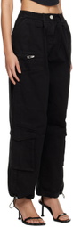 Han Kjobenhavn Black Boxy Cargo Trousers