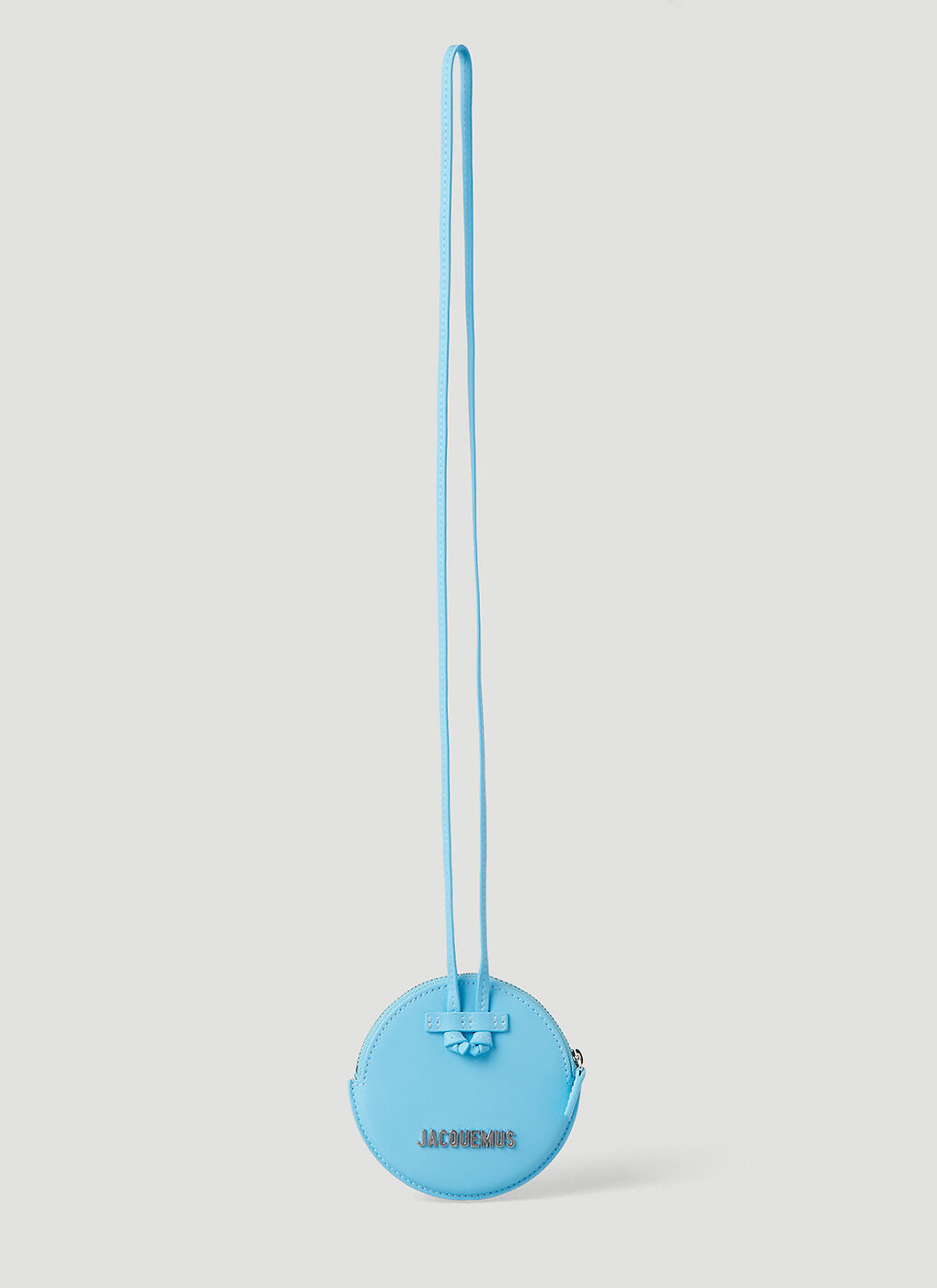 Le Pitchou Crossbody Coin Purse in Blue Jacquemus