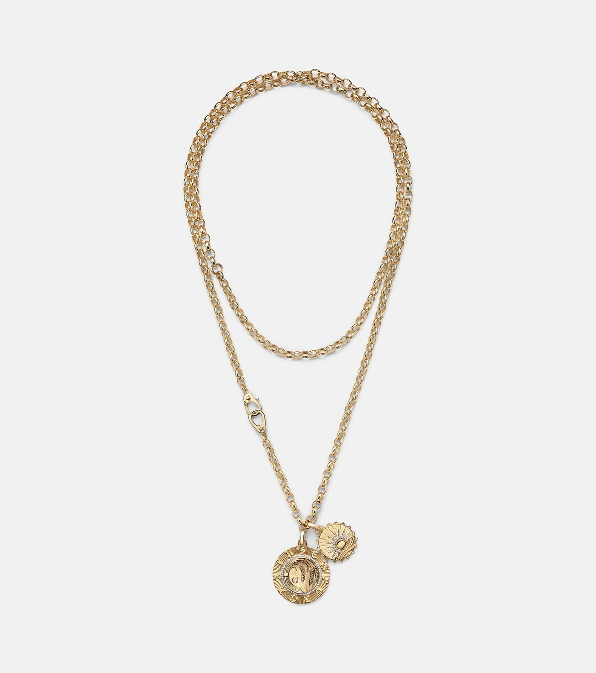 FoundRae Infinite Gratitude & New Beginnings 18kt gold necklace with diamonds