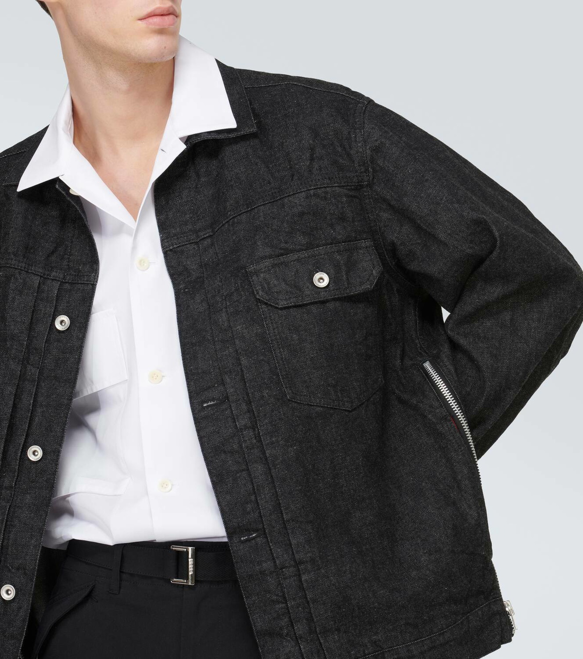 Sacai Denim Blouson 600078544blk main image 1