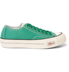 visvim - Skagway Leather-Trimmed Canvas Sneakers - Green