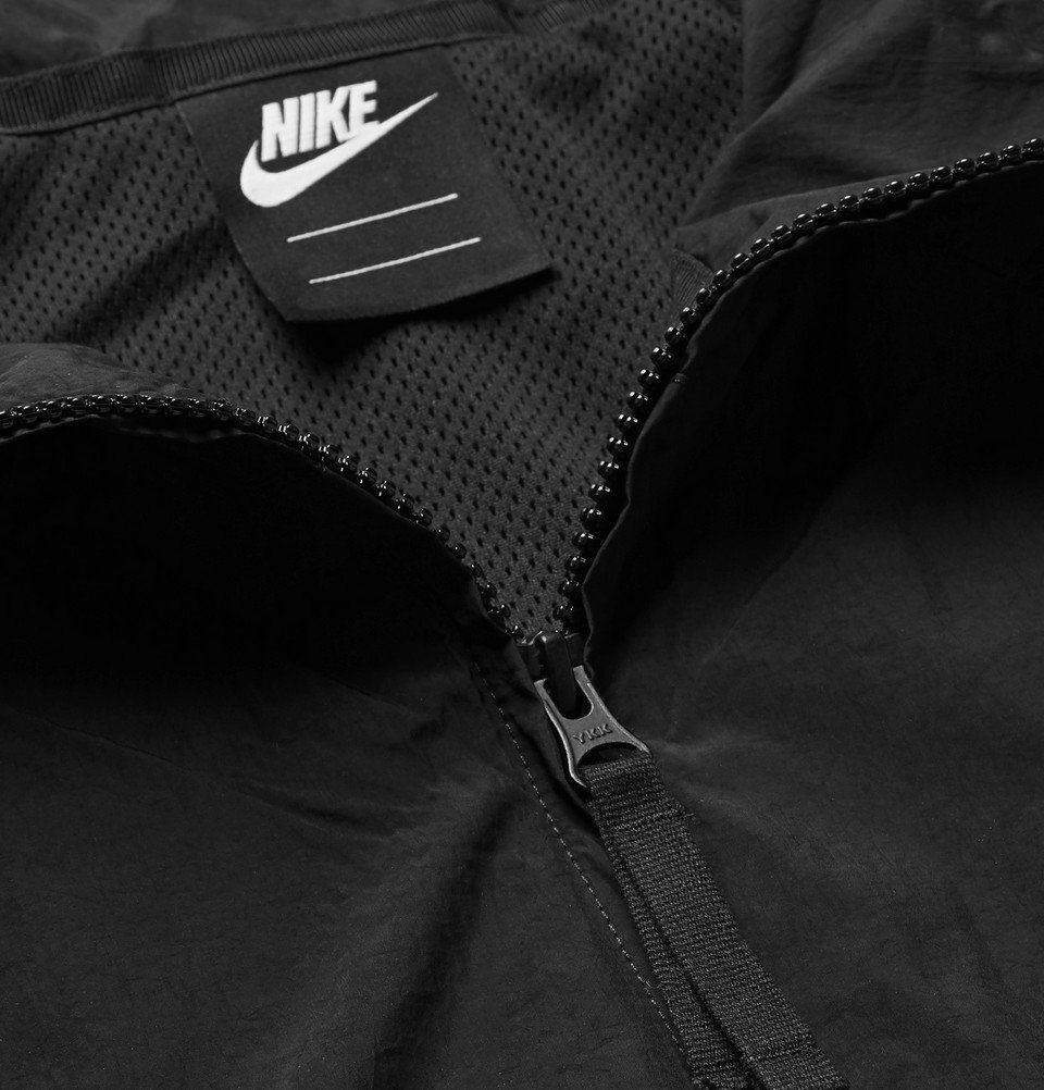 Nike - Logo-Print Nylon Track Jacket - Men - Black Nike