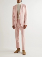 TOM FORD - Straight-Leg Silk, Wool and Mohair-Blend Suit Trousers - Pink