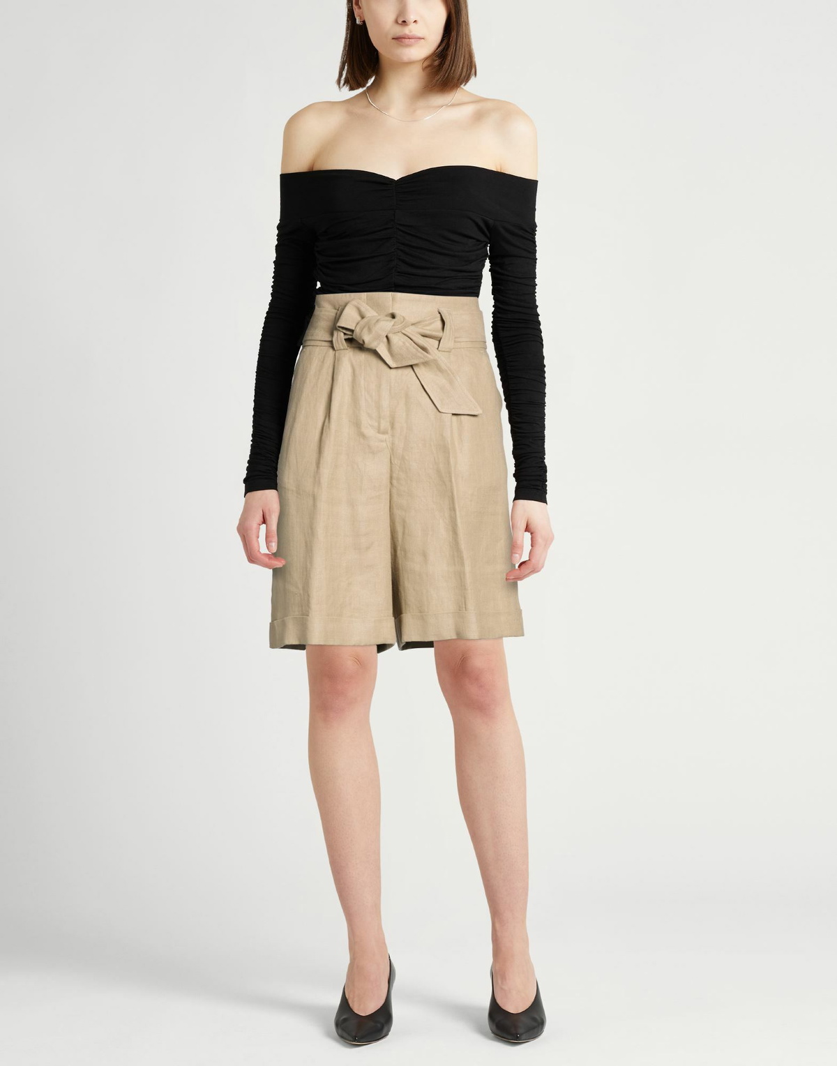 Peserico Womens Shorts & Bermuda Shorts Khaki
