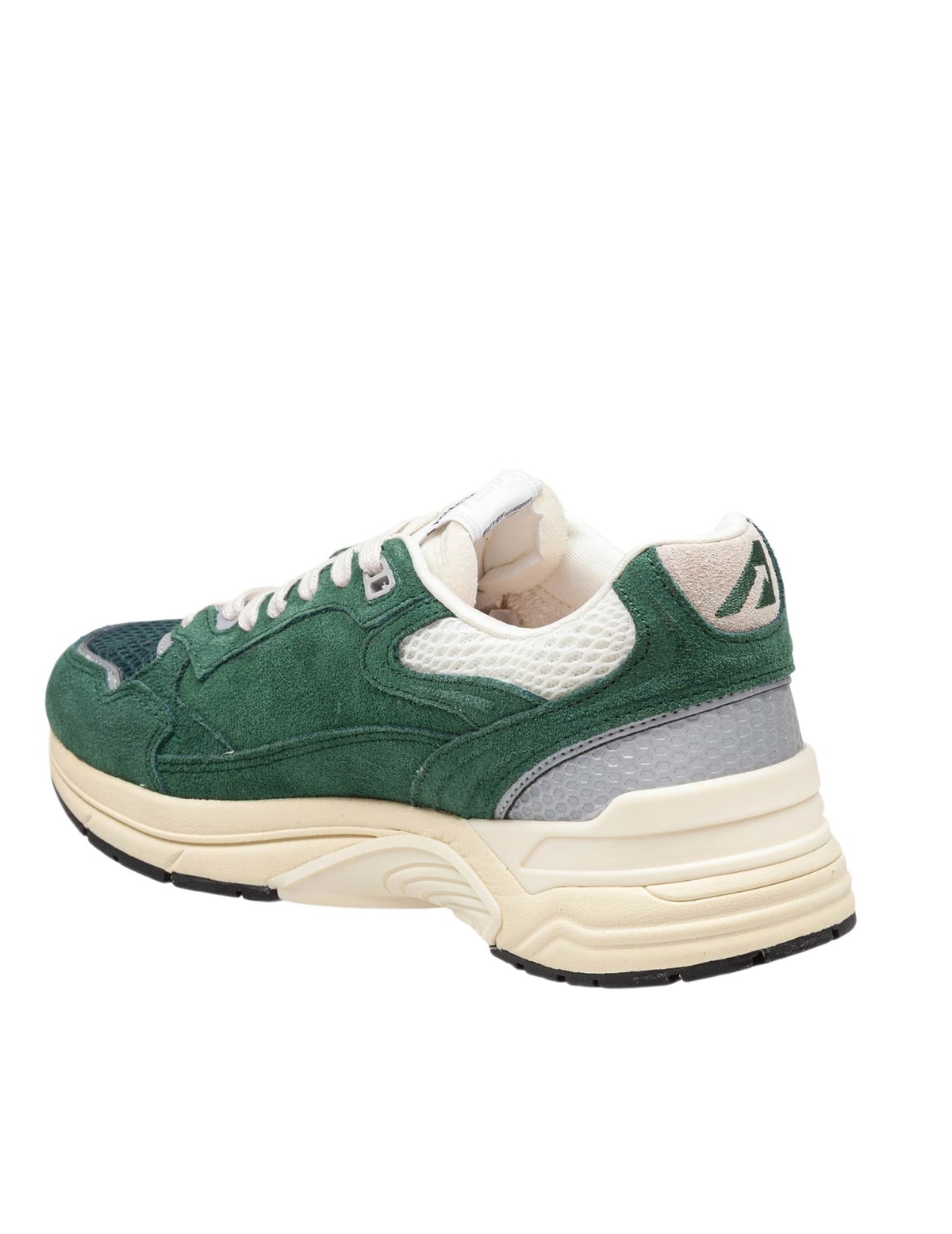 Autry Sneakers Hyperway Suede And Mesh Sneakers Green Color