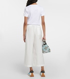 Loewe - Anagram wide cotton-blend pants