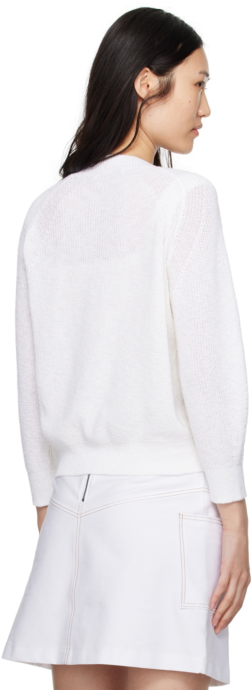 Max Mara Leisure White Tenore Cardigan & Tank Top Set