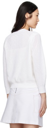 Max Mara Leisure White Tenore Cardigan & Tank Top Set
