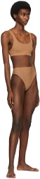 SKIMS Tan Jelly Sheer Fits Everybody Cheeky Briefs