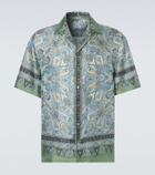 Etro Paisley silk twill shirt