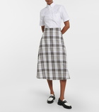 Thom Browne - A-line cotton midi dress