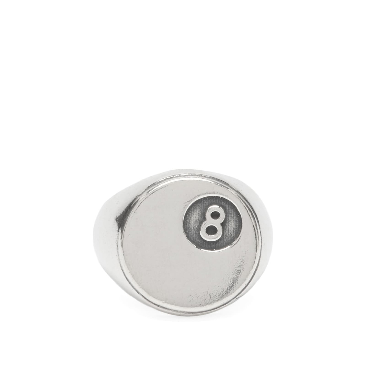 TwoJeys Men's 8 Ball Ring in Sterling Silver