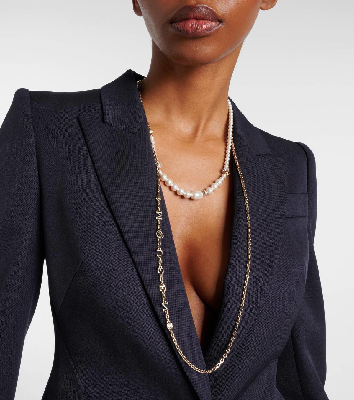 McQueen Faux pearl necklace