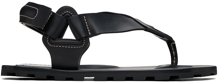 Jil Sander Black Birkenstock Edition Milano Sandals Jil Sander