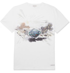 Alexander McQueen - Printed Organic Cotton-Jersey T-Shirt - White