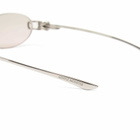 Gentle Monster Musubi Sunglasses in Silver/Brown 
