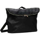 Guidi Black Leather Messenger Bag