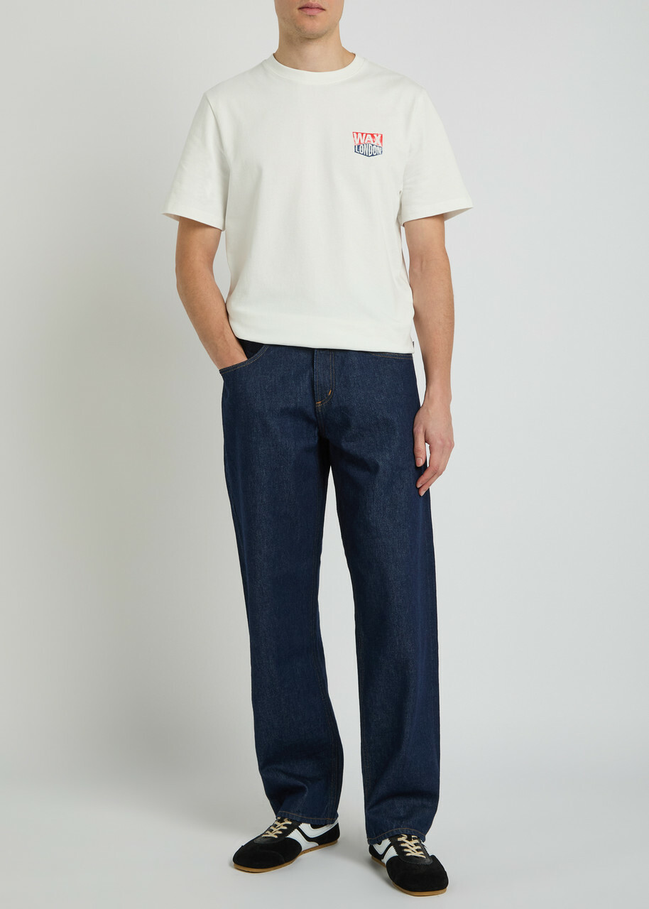 Wax London Dean Logo-print Cotton T-shirt White