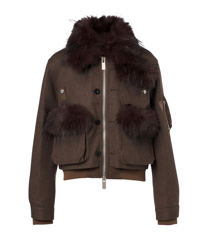 Photo: Sacai Wool blouson jacket