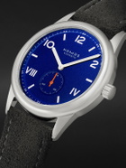 NOMOS Glashütte - Club Campus 38.5 Hand-Wound Stainless Steel and Alcantara® Watch, Ref. No. 722.GB