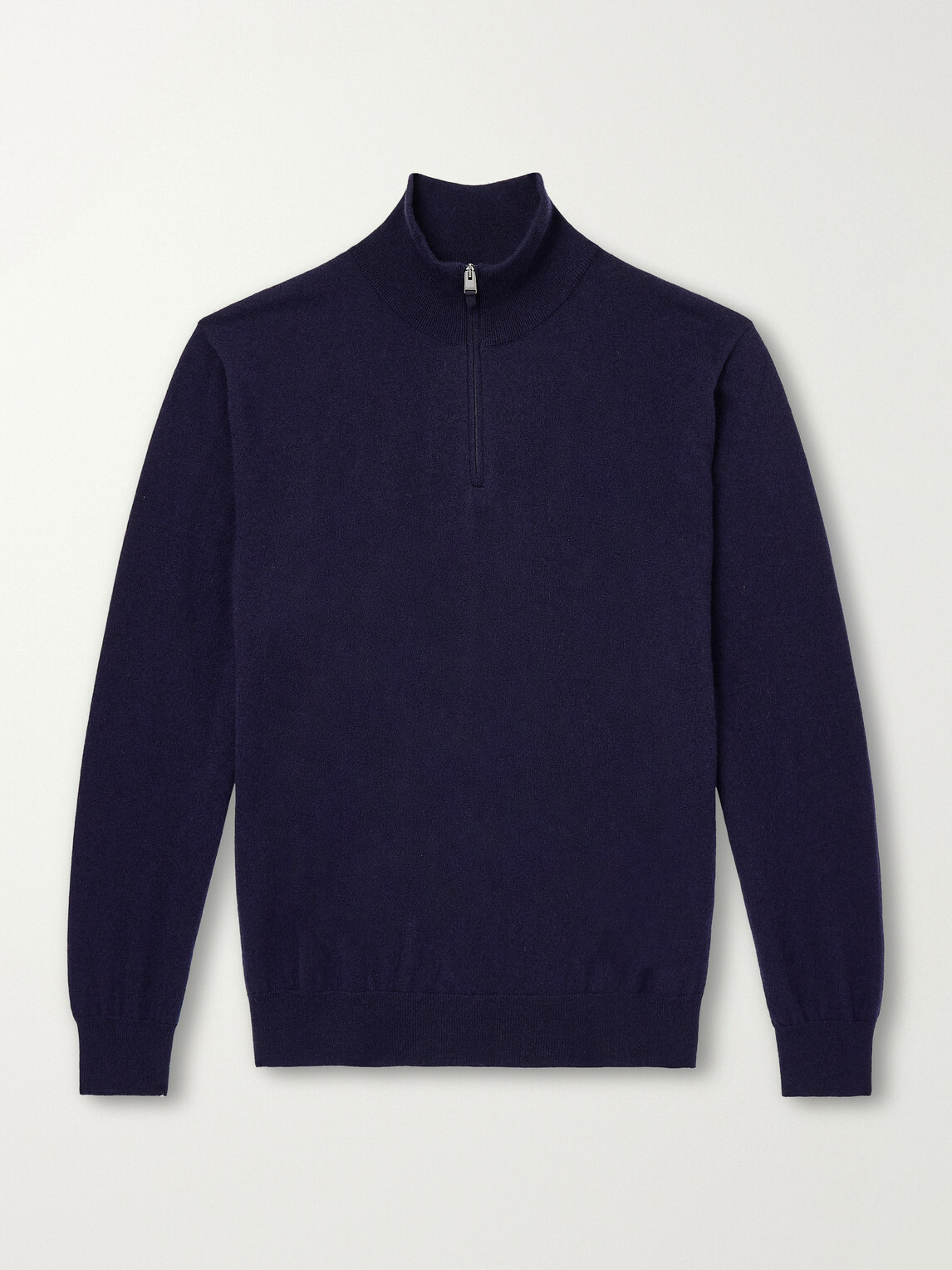 Canali - Cashmere Half-Zip Sweater - Blue