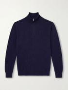 Canali - Cashmere Half-Zip Sweater - Blue