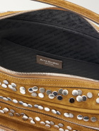Acne Studios - Camero Camera Embellished Suede Shoulder Bag