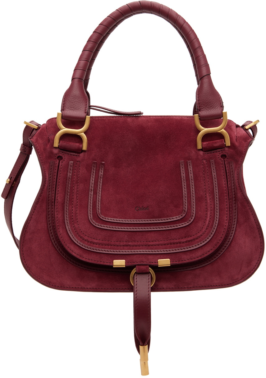 Fashion chloe burgundy bag