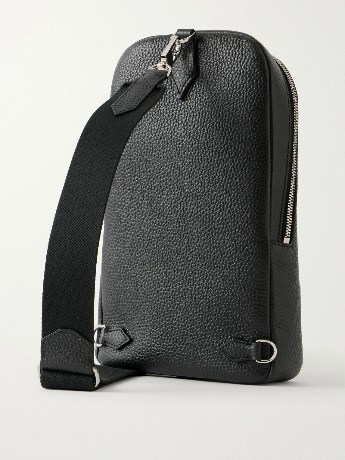 Montblanc - Companion Logo-Appliquéd Full-Grain Leather Messenger Bag