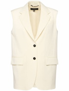 WEEKEND MAX MARA Donna Stretch Wool Vest with Buttons