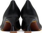 Moschino Black Duck Leather Heels