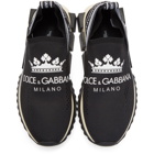 Dolce and Gabbana Black Logo Sorrento Sneakers