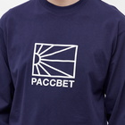 PACCBET Men's Long Sleeve Logo T-Shirt in Navy