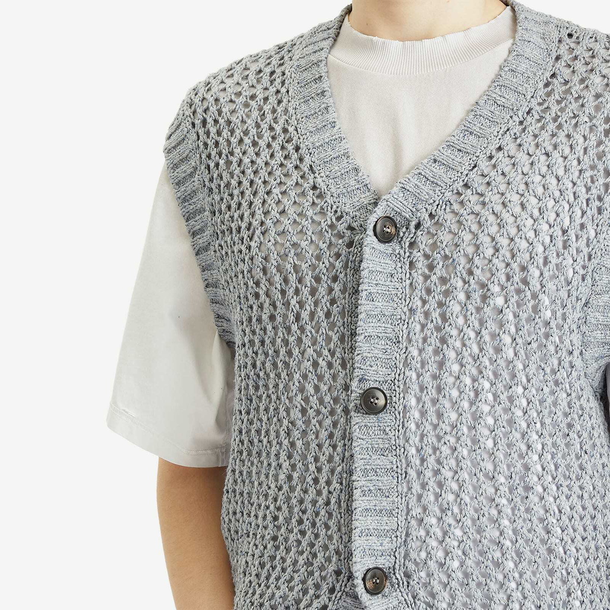 Won Hundred Men's Lionel Knitted Vest in Grey