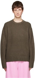 Acne Studios Khaki Pilled Sweater