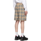 Burberry Beige Vintage Check Technical Twill Shorts