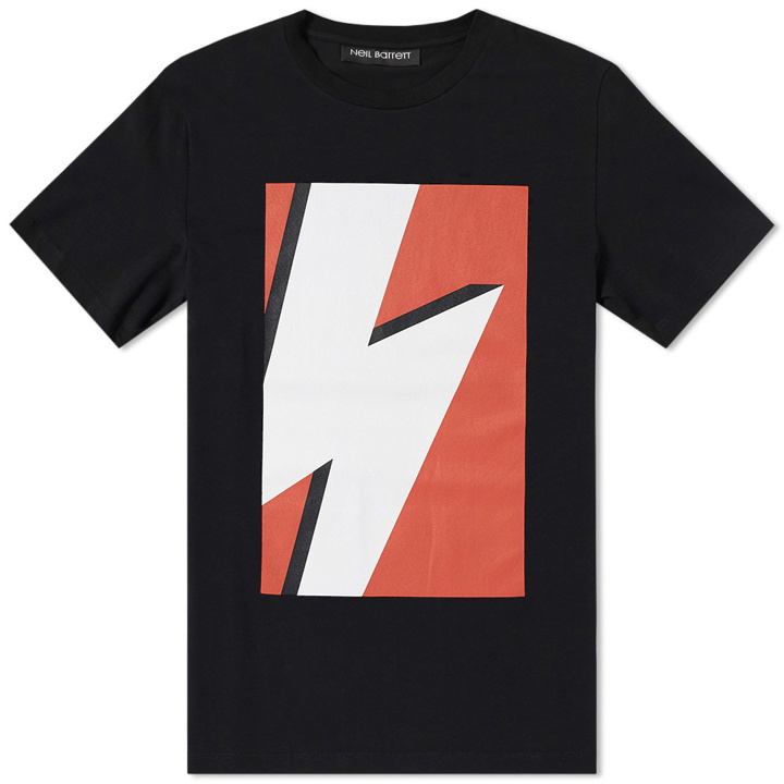 Photo: Neil Barrett Oversized Box Lighting Bolt Pop Art Tee