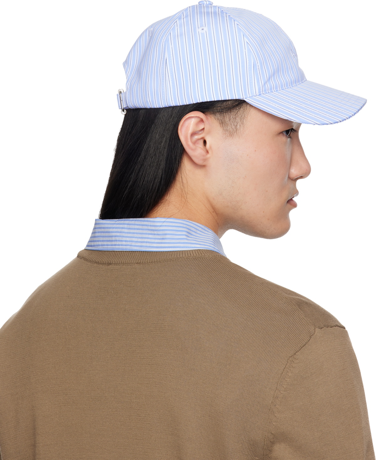 A.P.C. Blue & White Charlie Baseball Cap