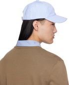 A.P.C. Blue & White Charlie Baseball Cap