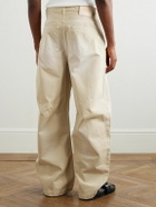 LOEWE - Paula's Ibiza Barrel-Leg Cotton-Twill Trousers - Neutrals