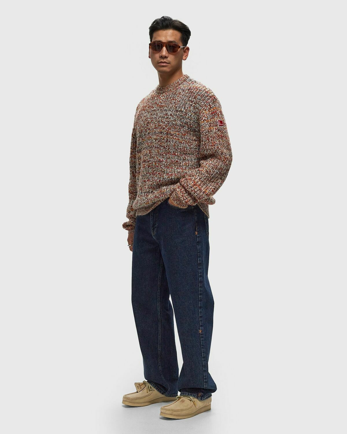 The New Originals Fisherman Rib Knit Crewneck Multi Pullovers