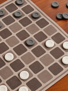 Brunello Cucinelli - Krion®, Walnut Wood and Alcantara Portable Draughts Set