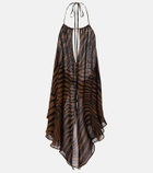Blumarine Foulard twill top