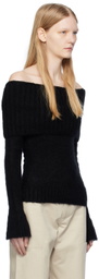 Elleme Black Off Shoulder Sweater
