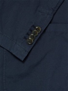 MAN 1924 - Kennedy Unstructured Cotton-Poplin Blazer - Blue